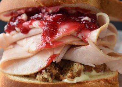 Turkey Stuffing Cranberry Sandwich