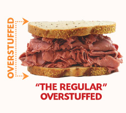 Overstuffed sandwich